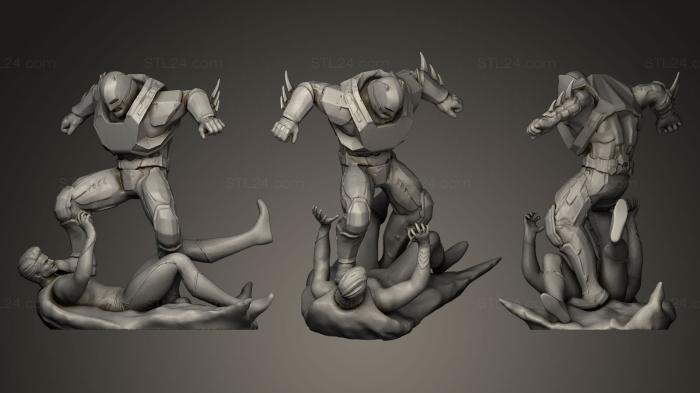 Figurines heroes, monsters and demons (BATMAN VS SUPERMAN, STKM_0131) 3D models for cnc